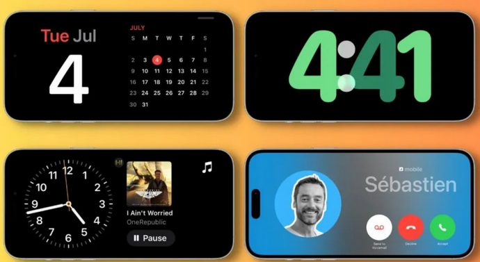 明山苹果手机维修分享iOS17横屏充电待机显示有什么好处 