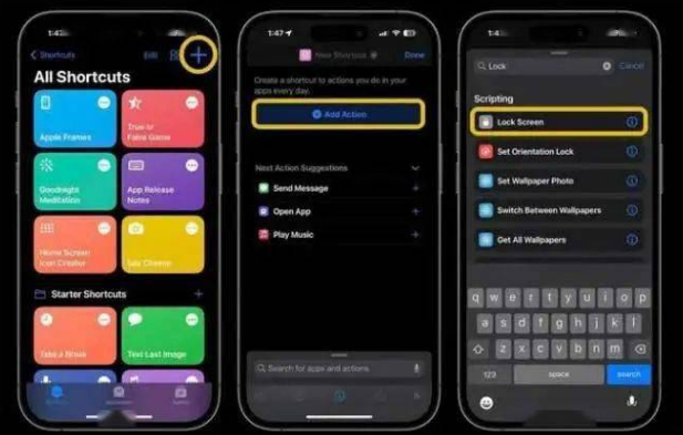 明山苹果14锁屏维修店分享iPhone14升级iOS16.4后如何创建锁屏快捷方式 
