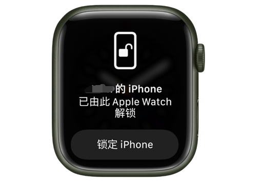 明山苹果手机维修分享用 AppleWatch 解锁配备面容 ID 的 iPhone方法 