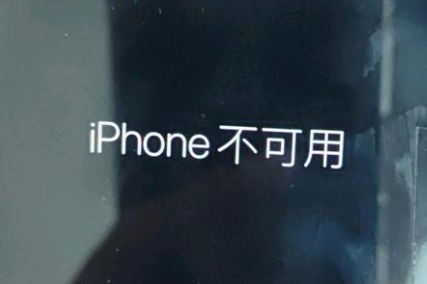 明山苹果服务网点分享锁屏界面显示“iPhone 不可用”如何解决 